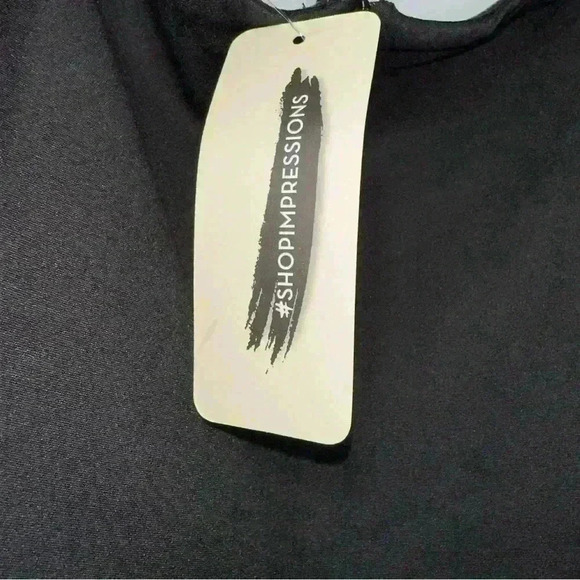 NWT! Impressions Say Less Dress In Black / Bubble Sleeves / Woman’s Small - Picture 13 of 15